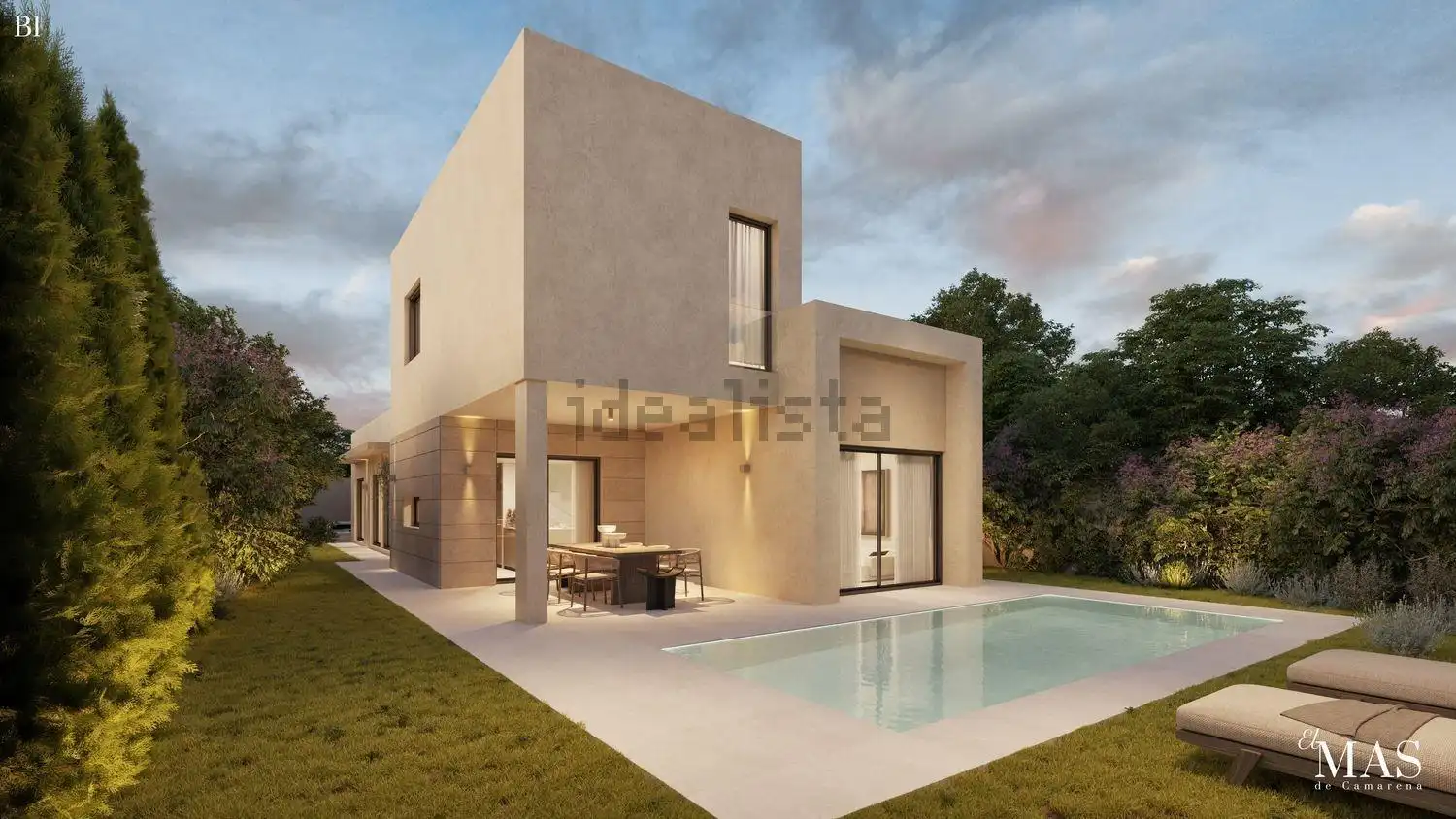 Vista exterior de Casa o xalet en venda en Bétera amb Aire condicionat, Jardí privat i Terrassa