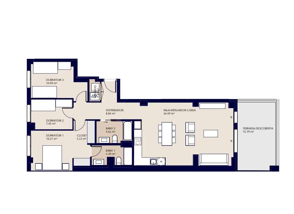 Apartament en venda en Terrassa amb Aire condicionat, Terrassa i Traster