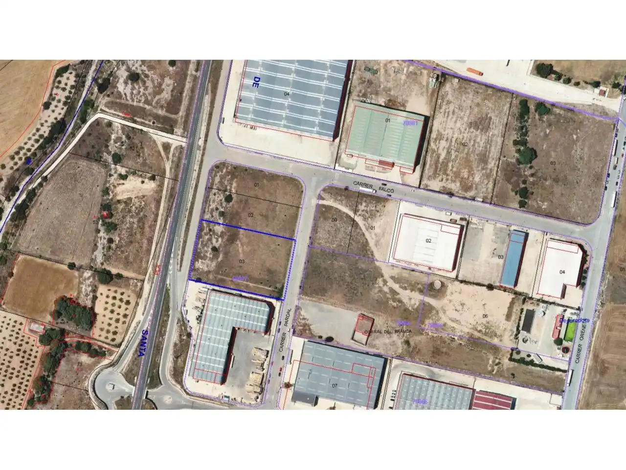 Terreny industrial en venda en El Pla de Santa Maria