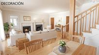 Sala d'estar de Casa o xalet en venda en  Barcelona Capital amb Calefacció, Parquet i Terrassa