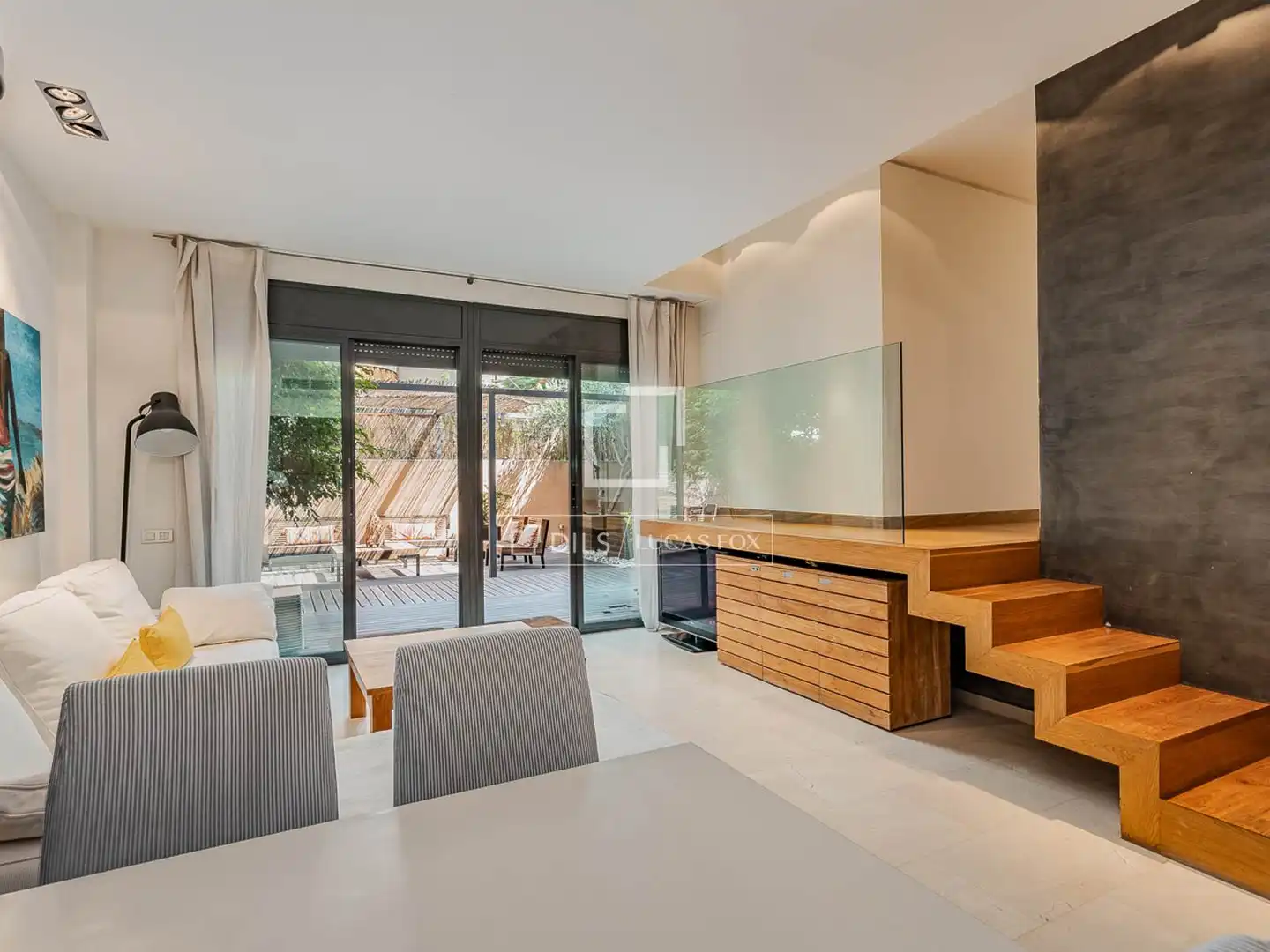 Terraza de Piso de alquiler en Barcelona con Aire acondicionado, Calefacción y Parquet