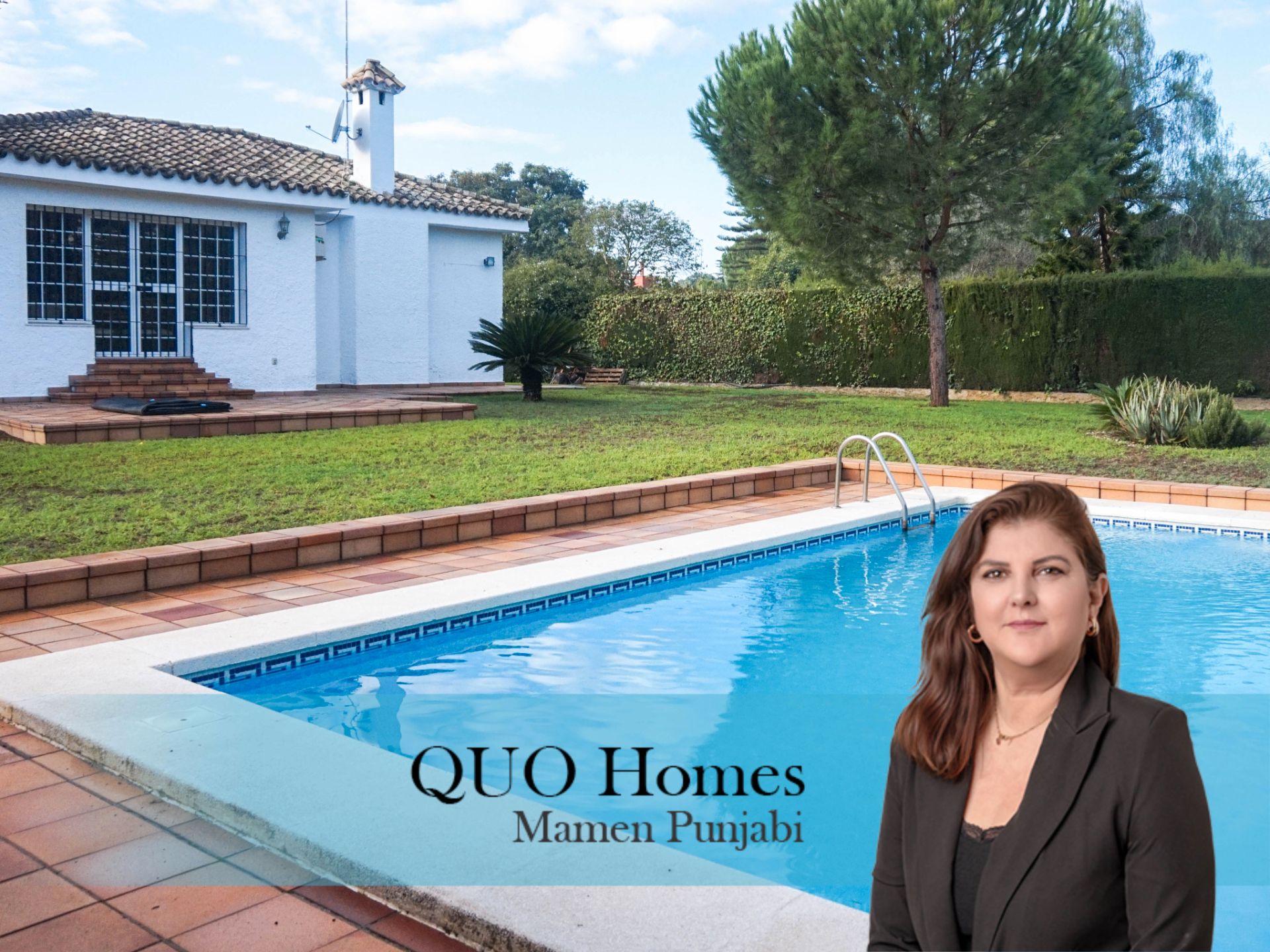 Vista exterior de Casa o xalet en venda en Jerez de la Frontera amb Aire condicionat, Jardí privat i Traster