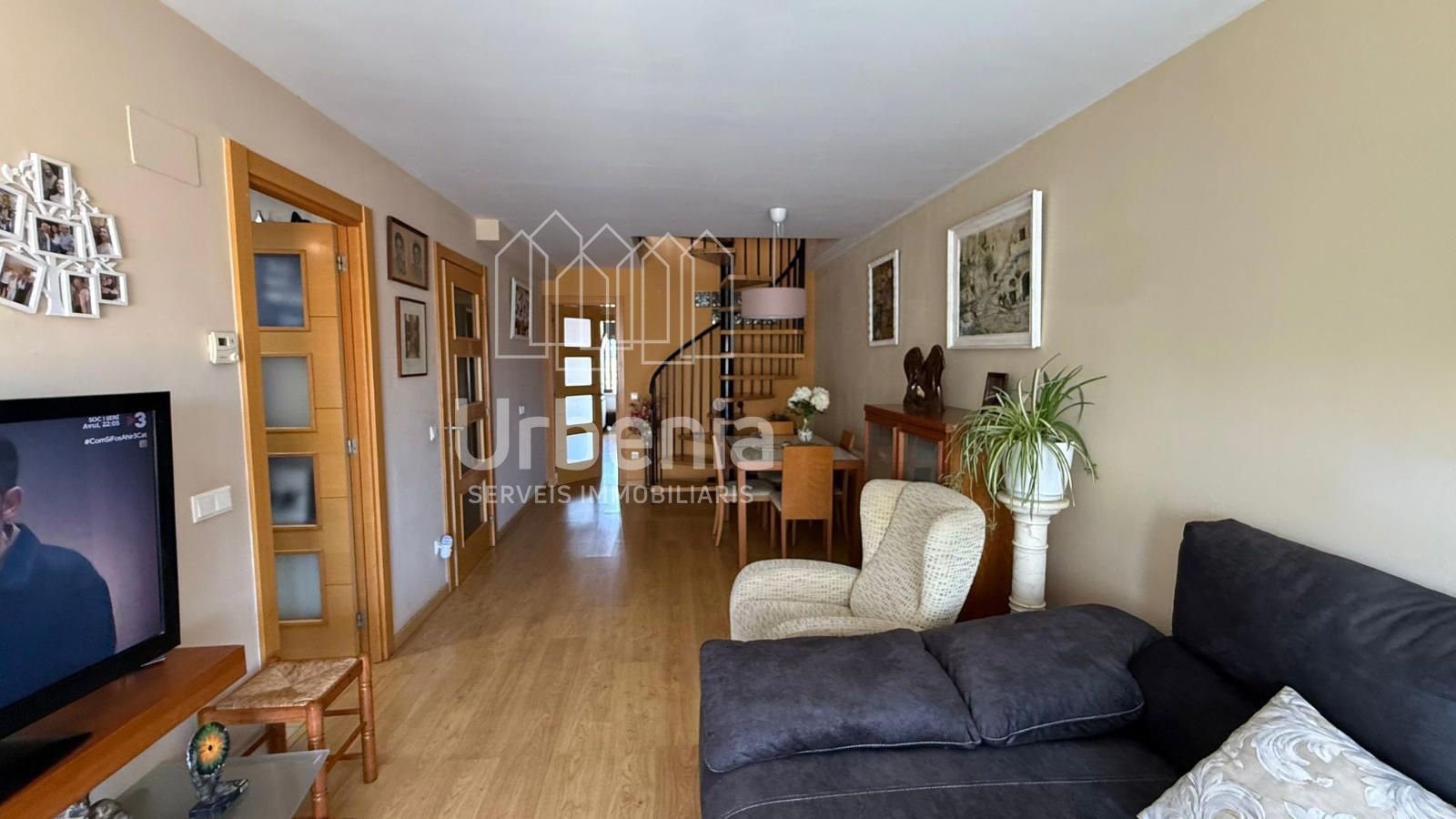 Sala d'estar de Àtic en venda en Malgrat de Mar amb Calefacció, Terrassa i Moblat