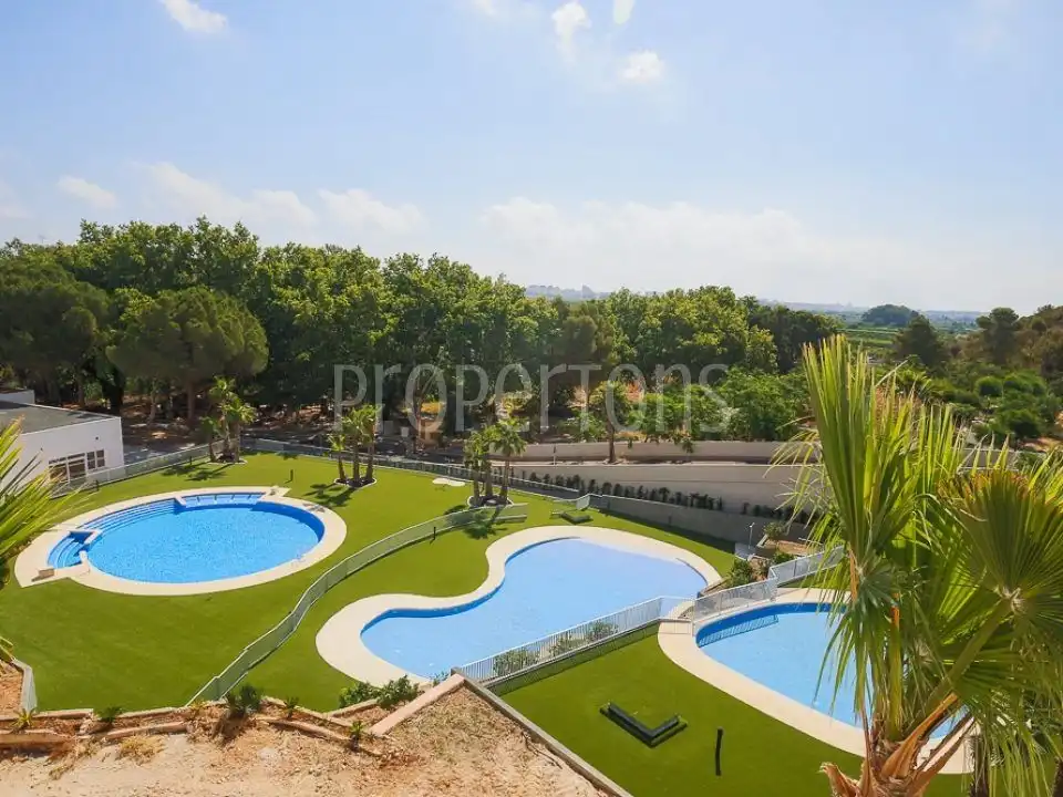 Swimming pool of Flat for sale in Xeresa