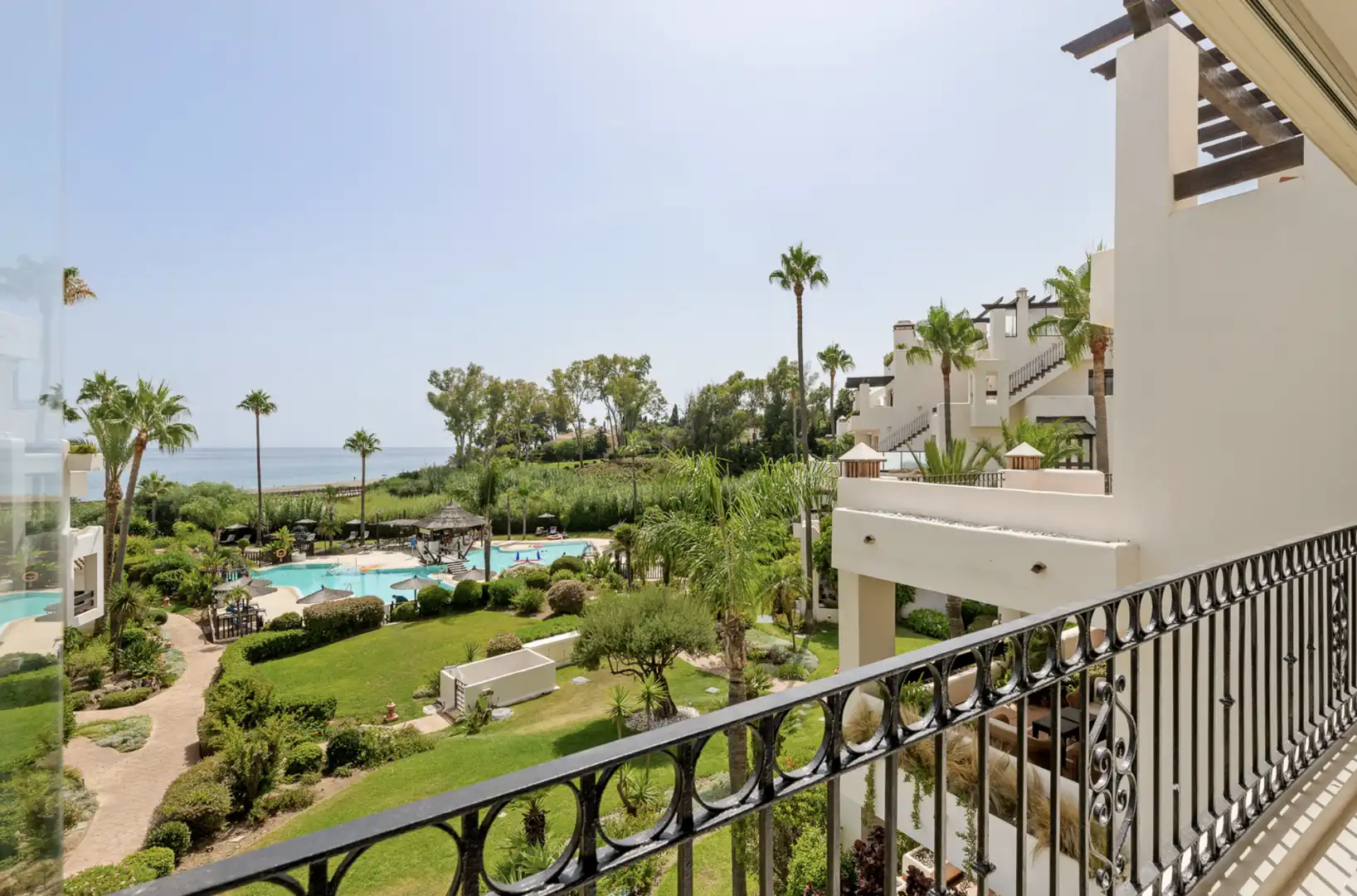 Jardín de Apartamento en venta en Estepona con Aire acondicionado, Terraza y Piscina