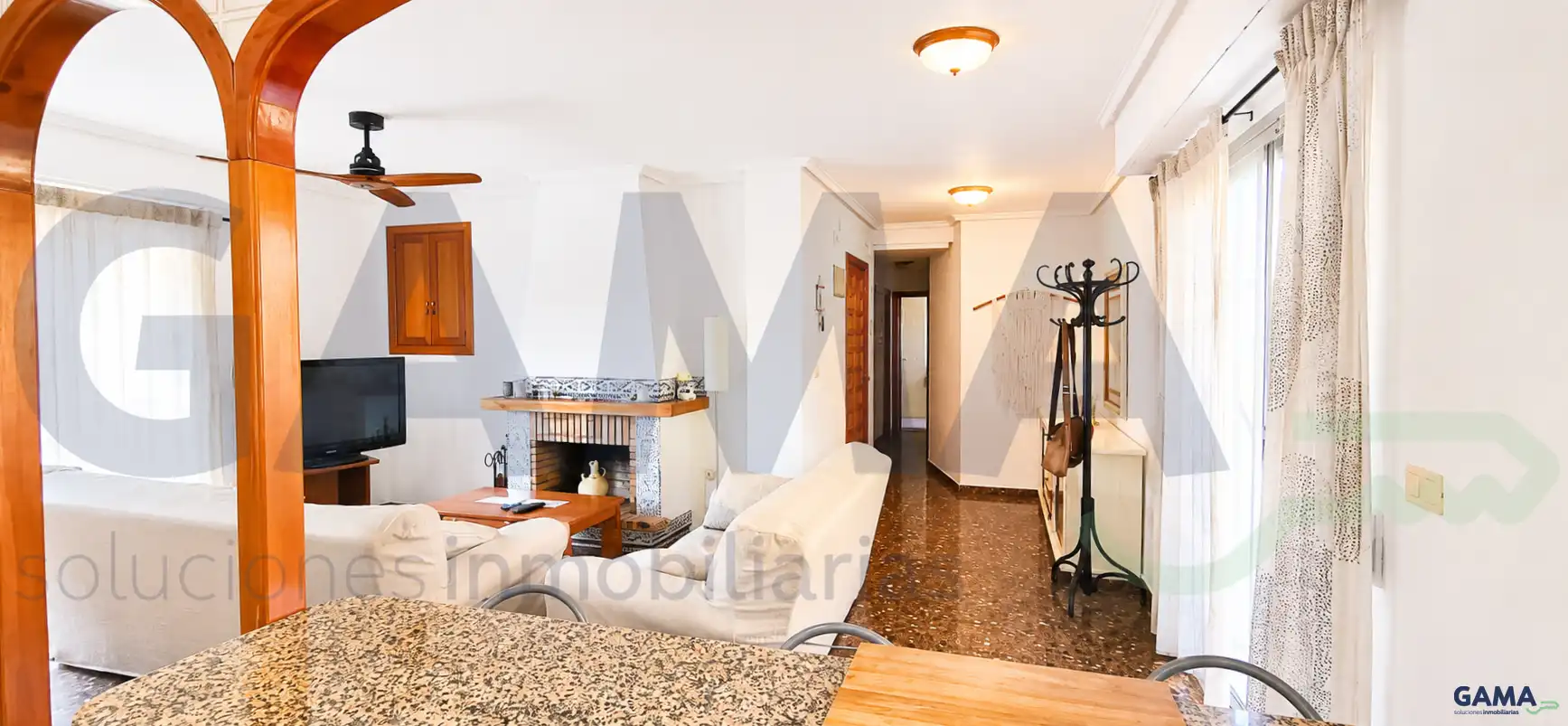Living room of Attic for sale in Sueca  with Terrace, Storage room and Furnished