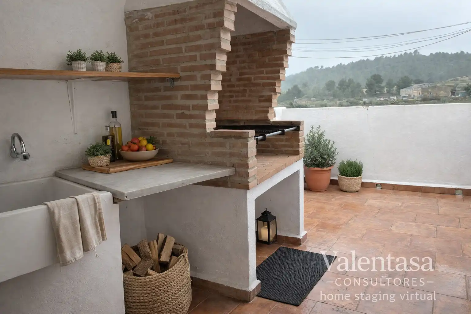Terraza de Casa adosada en venta en Siete Aguas con Calefacción, Terraza y Amueblado