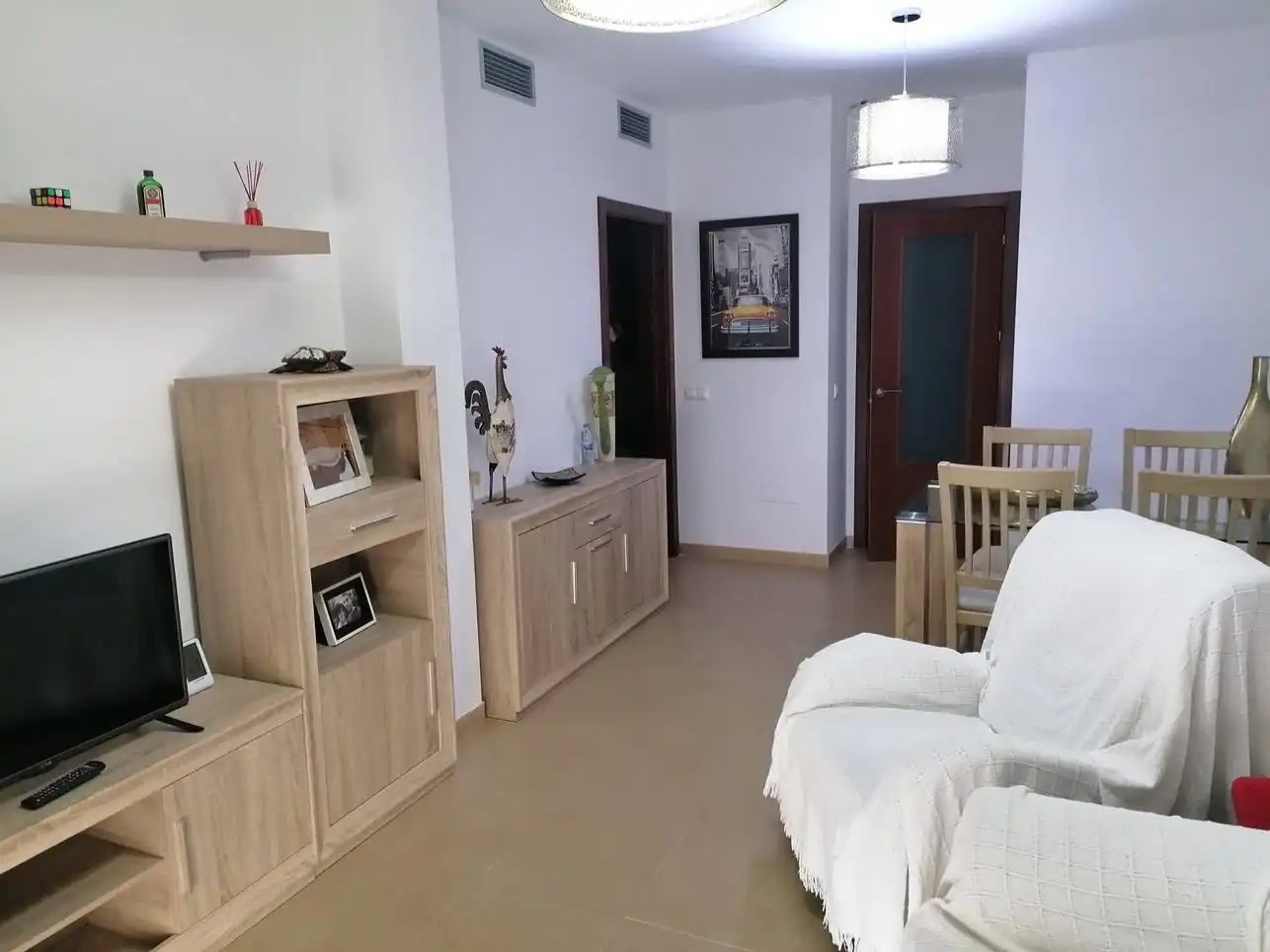 Sala de estar de Piso en venta en El Ejido con Aire acondicionado