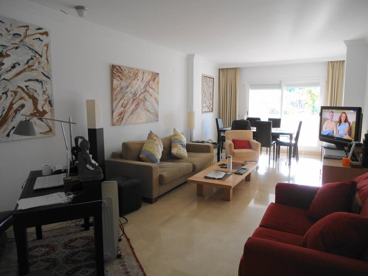 Living room of Flat for sale in Marbella  with Air Conditioner, Heating and Terrace