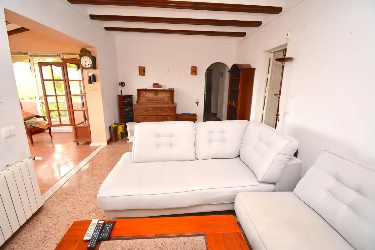 Wohnzimmer von Haus oder Chalet zum Verkauf in Dénia mit Klimaanlage, Heizung und Privatgarten