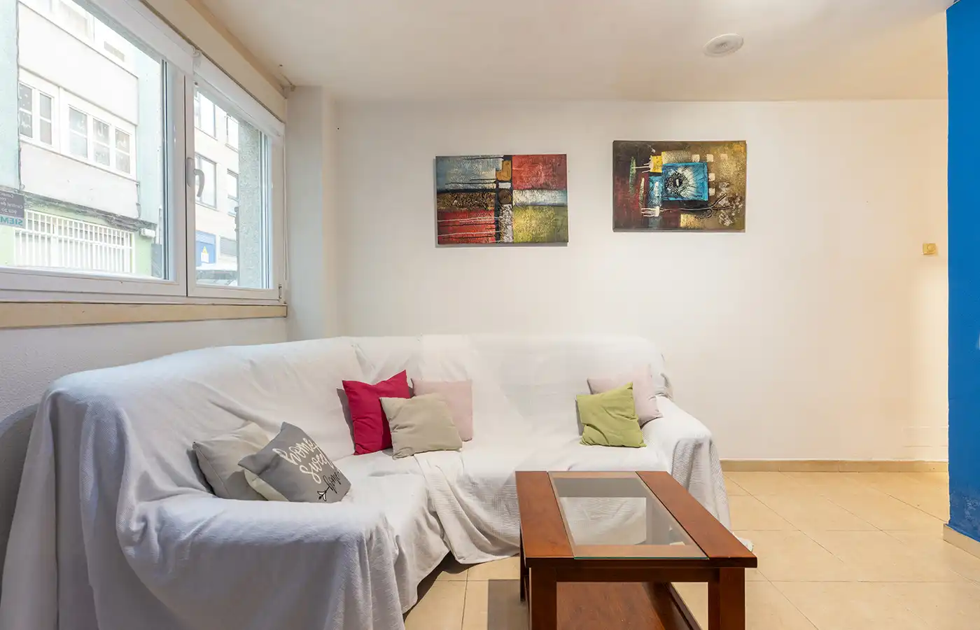 Sala d'estar de Dúplex en venda en A Coruña Capital  amb Calefacció, Forn i Rentadora