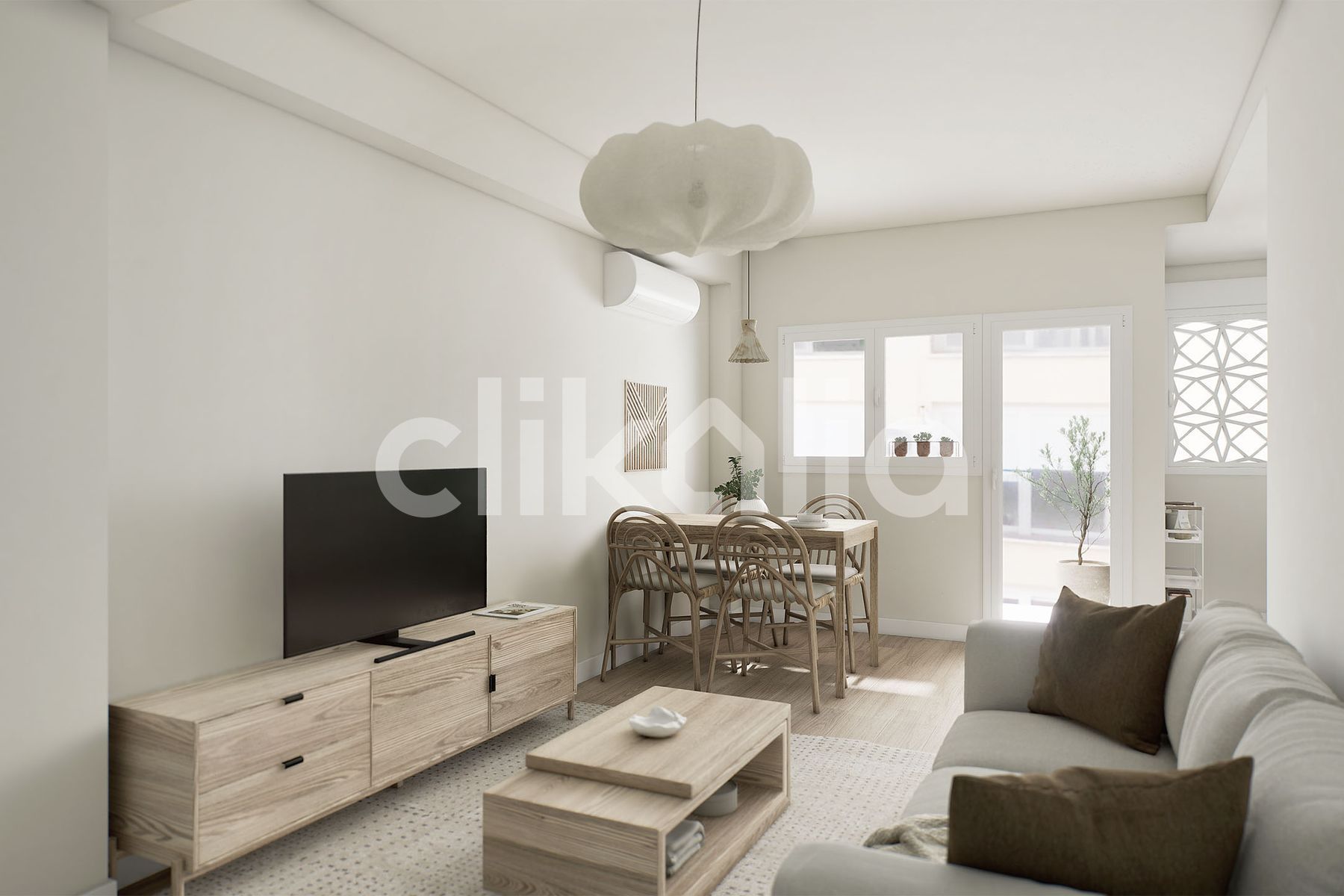 Living room of Flat for sale in Málaga Capital  with Air Conditioner and Terrace