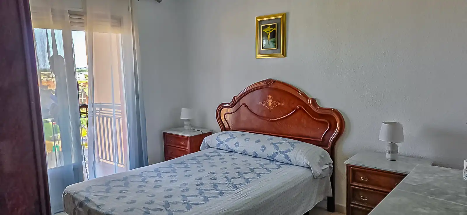Schlafzimmer von Wohnung zur Miete in Linares mit Möbliert, Ofen und Waschmaschine