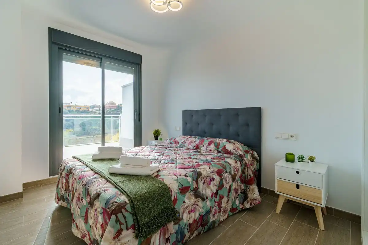 Bedroom of Apartments for sale in Mijas  with Air Conditioner, Terrace and Furnished