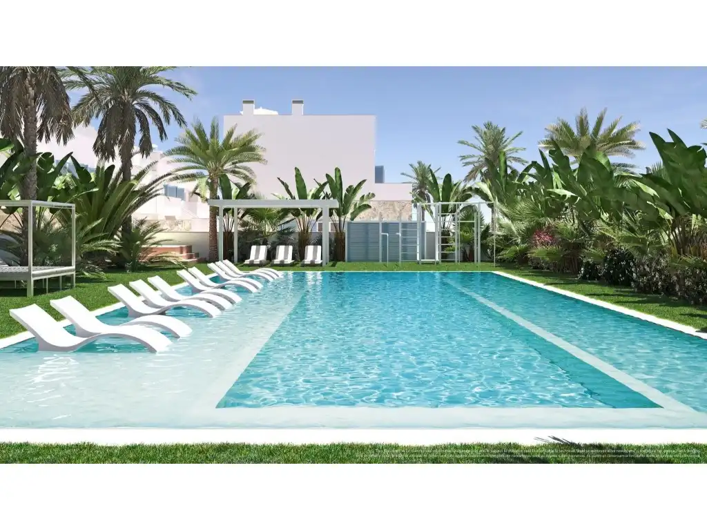 Piscina de Casa o chalet en venta en Pilar de la Horadada con Aire acondicionado, Jardín privado y Piscina