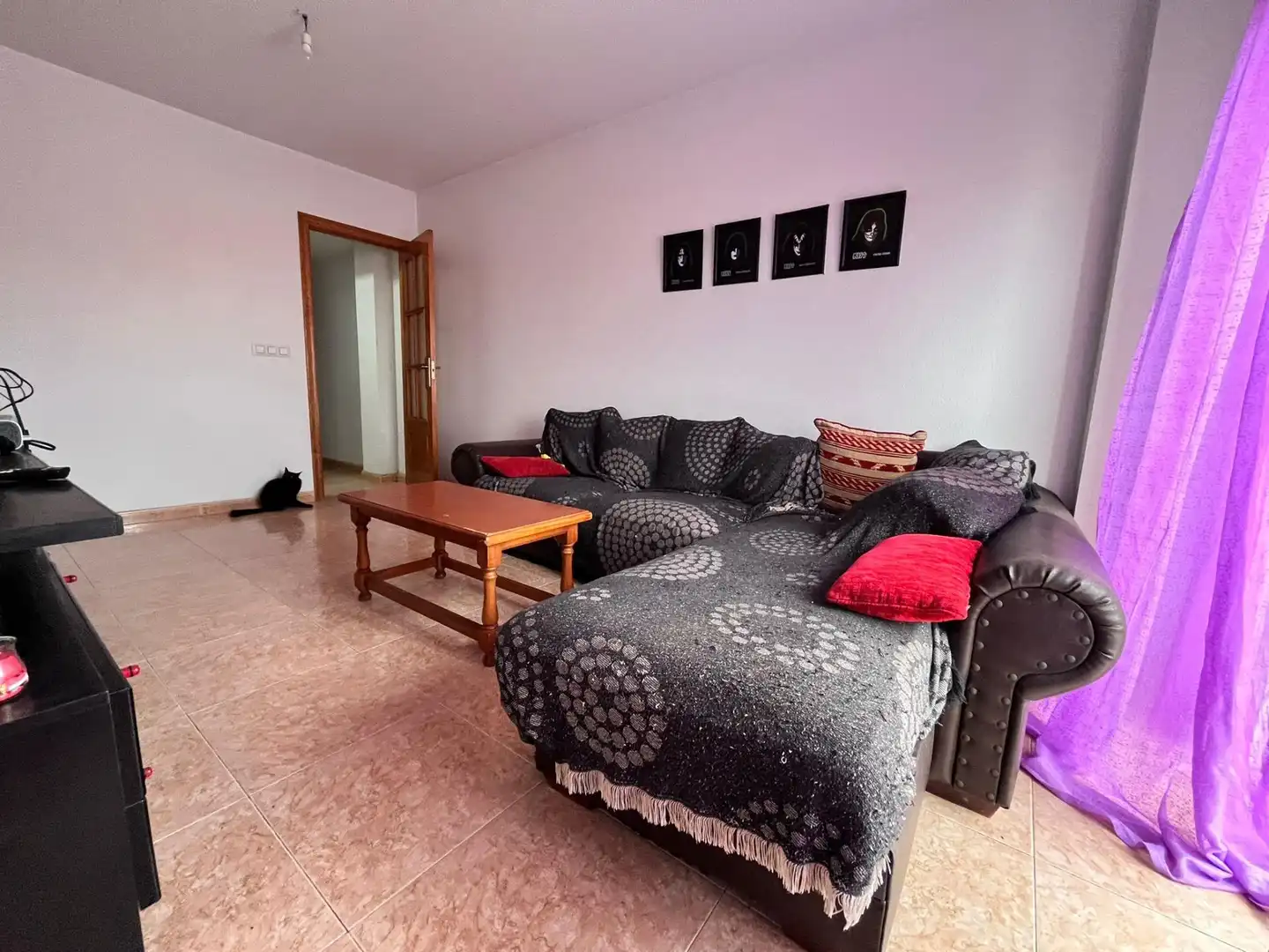 Sala de estar de Piso en venta en Águilas con Amueblado y Balcón
