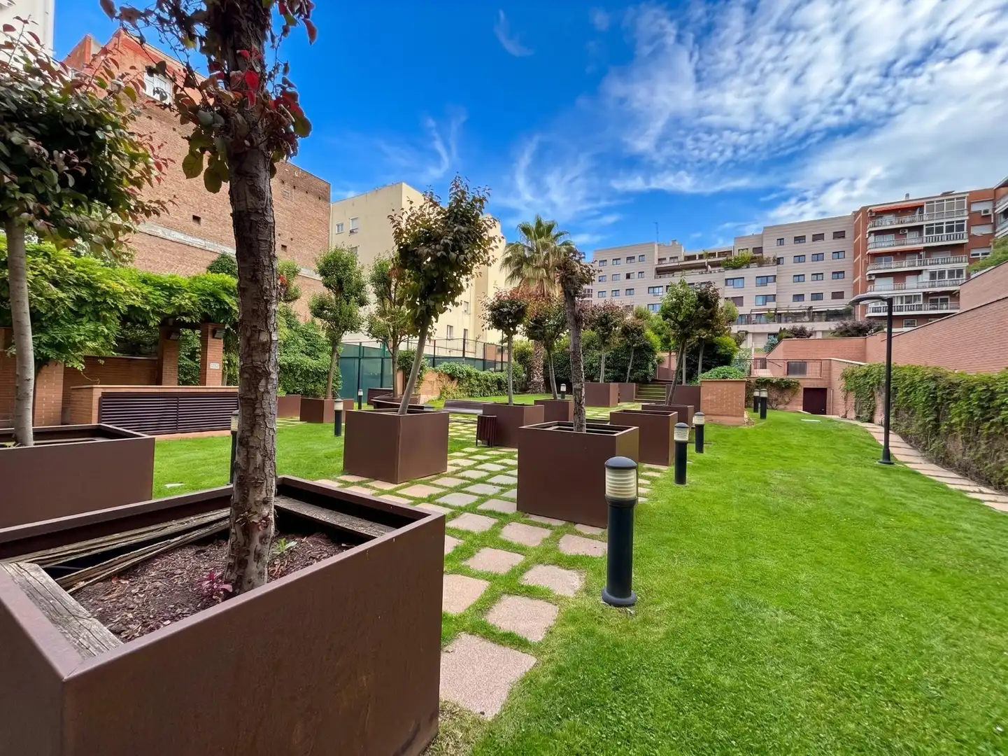 Jardín de Piso de alquiler en Madrid con Aire acondicionado, Calefacción y Jardín privado