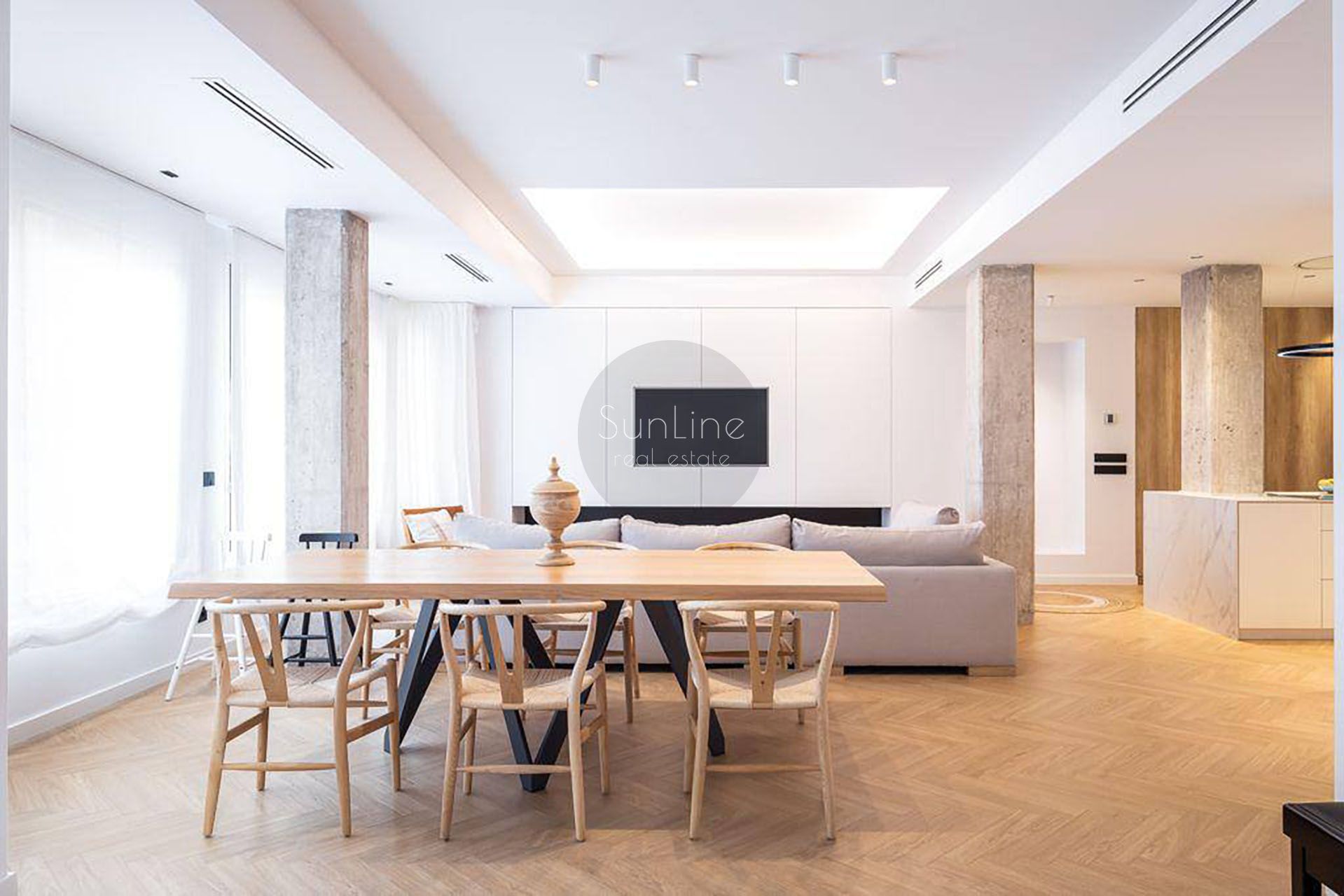 Sala de estar de Piso de alquiler en Sinarcas con Aire acondicionado, Amueblado y Balcón