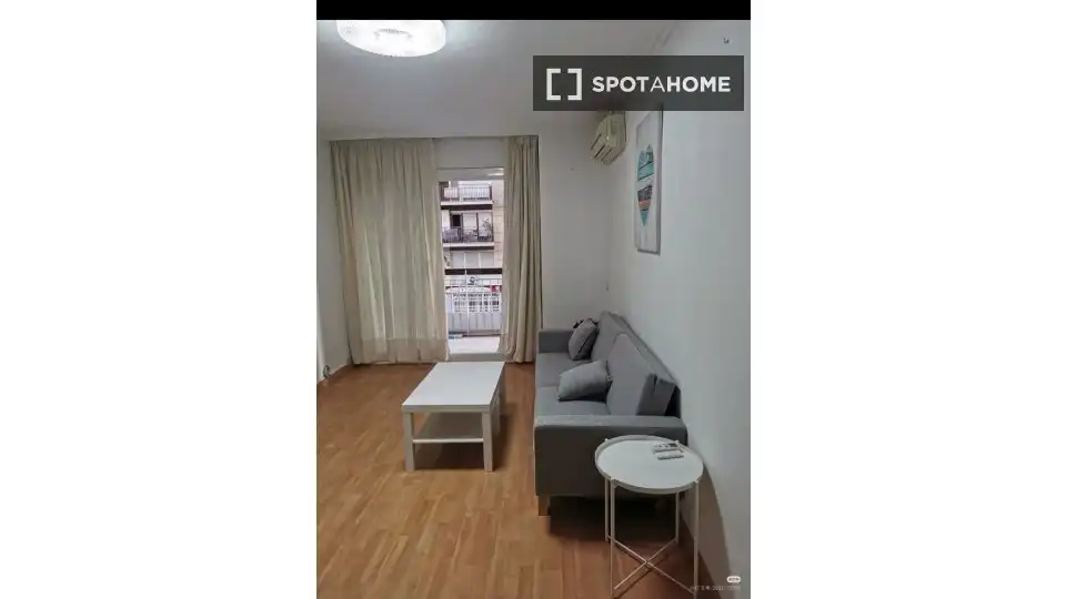 Wohnzimmer von Wohnung zur Miete in L'Hospitalet de Llobregat mit Klimaanlage, Heizung und Möbliert