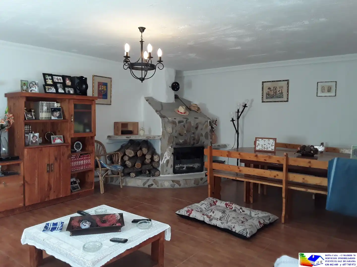 Sala de estar de Casa o chalet en venta en Fuente El Saz de Jarama con Aire acondicionado, Calefacción y Jardín privado