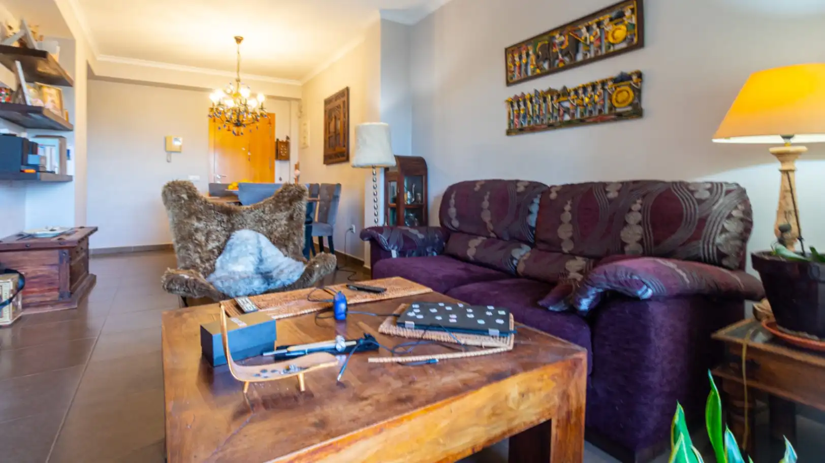 Sala de estar de Ático en venta en Pedreguer con Aire acondicionado, Calefacción y Terraza