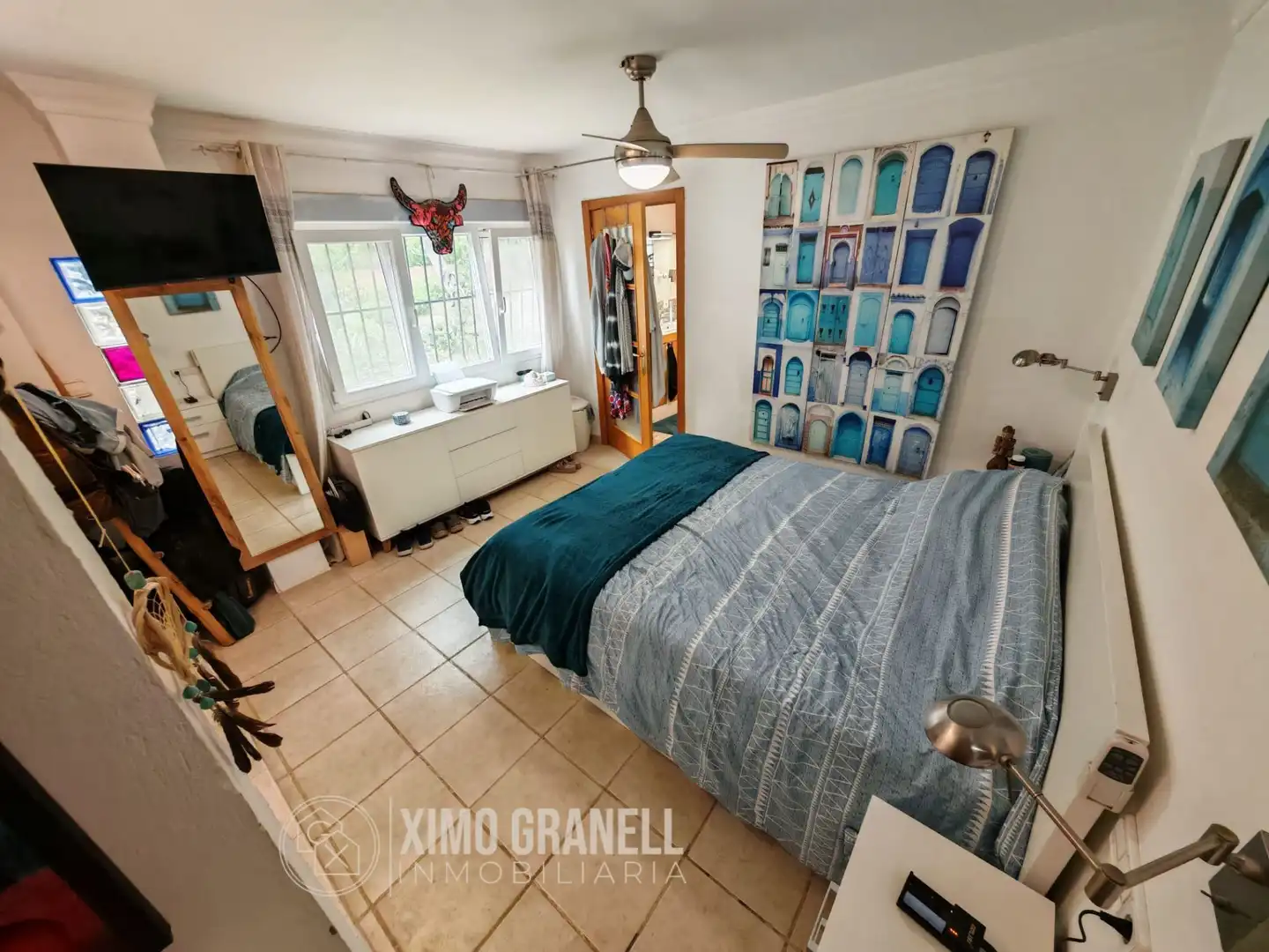 Schlafzimmer von Country house zum Verkauf in Sagunto / Sagunt mit Klimaanlage, Heizung und Privatgarten