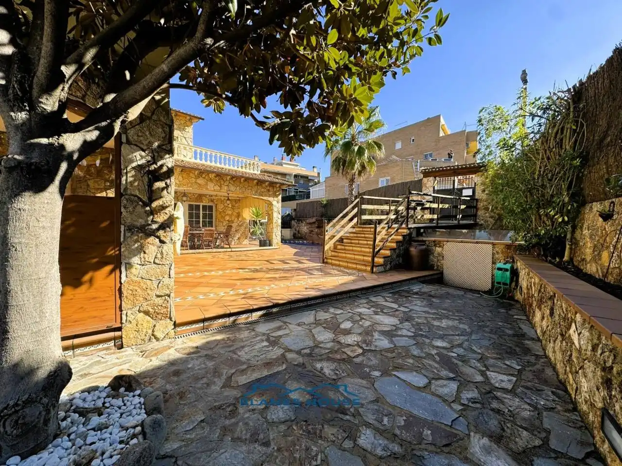 Terrassa de Casa o xalet en venda en Blanes amb Aire condicionat, Calefacció i Jardí privat