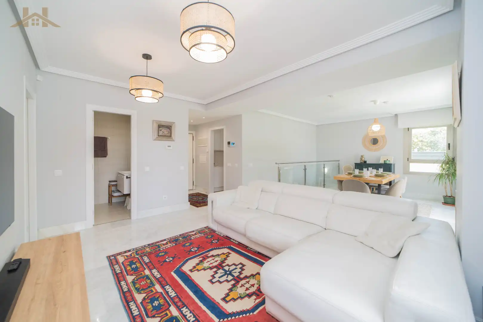 Sala de estar de Planta baja en venta en Boadilla del Monte con Aire acondicionado, Calefacción y Jardín privado