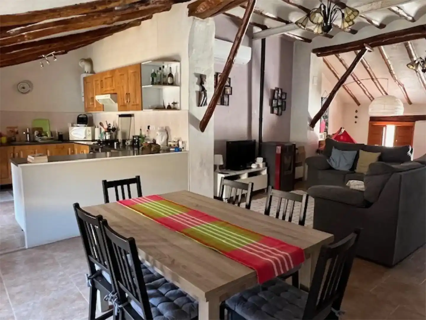 Comedor de Casa adosada en venta en Zarra con Aire acondicionado y Balcón