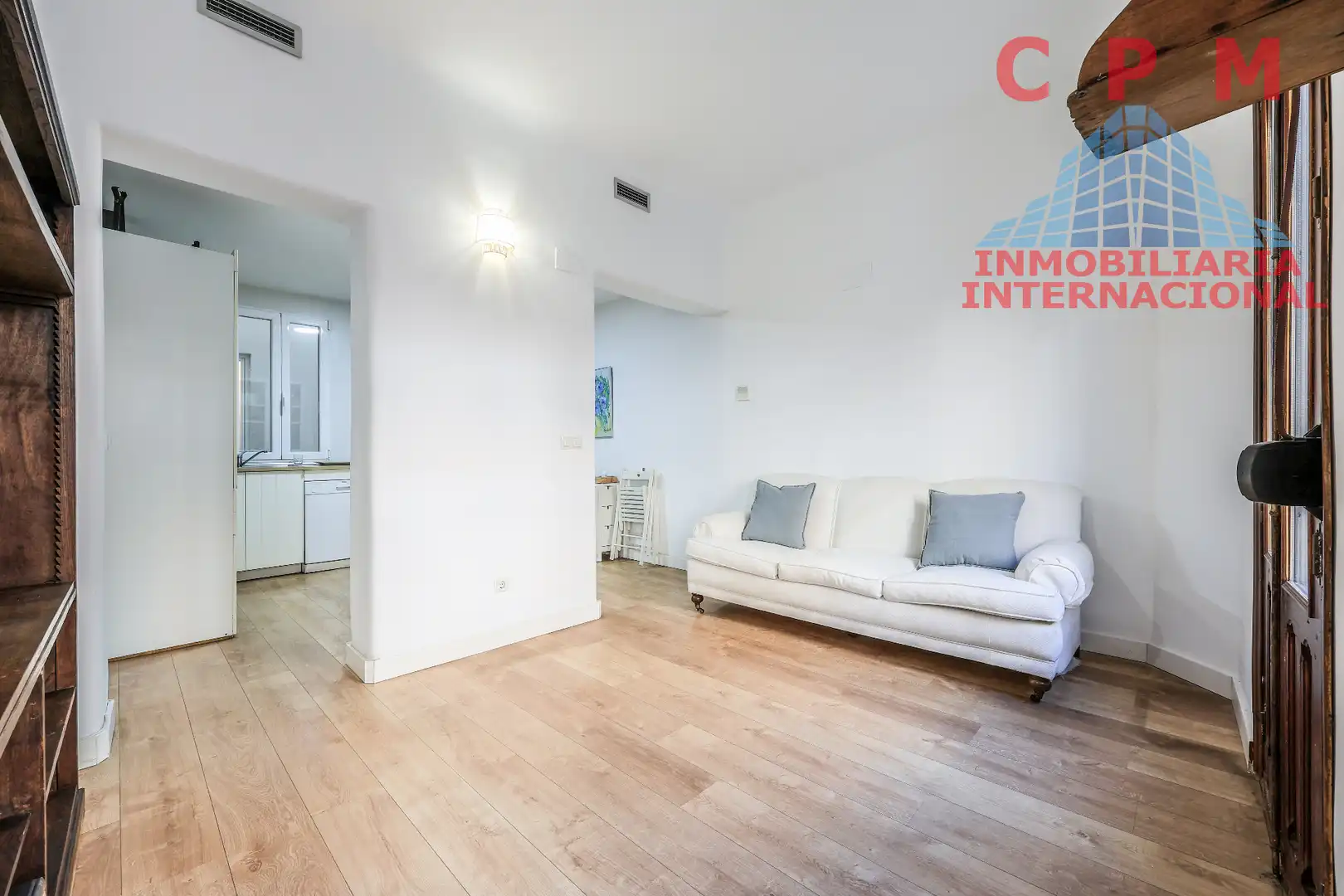 Wohnzimmer von Wohnung zur Miete in Madrid mit Klimaanlage, Heizung und Parkett