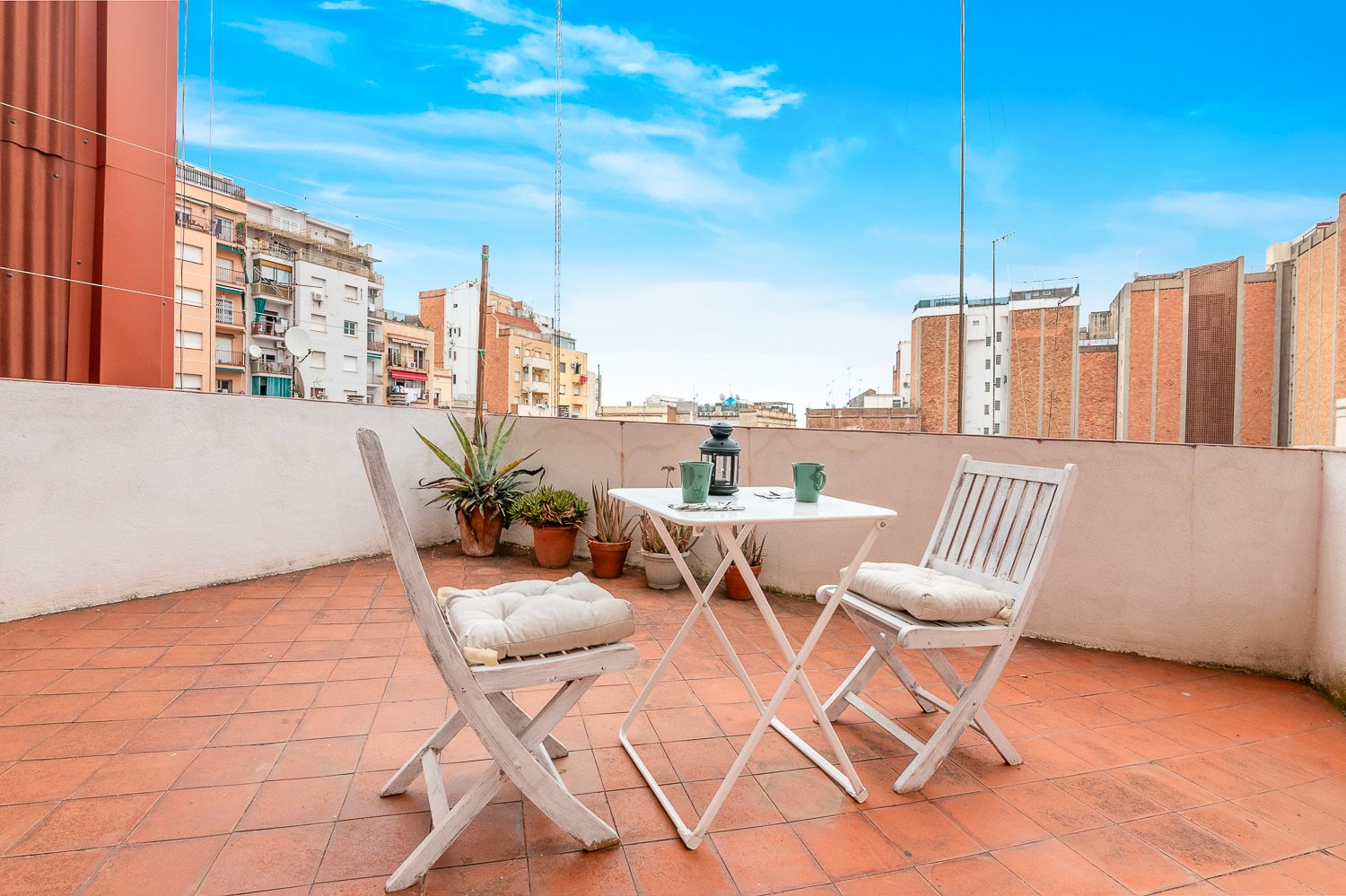 Terrace of Single-family semi-detached for sale in  Barcelona Capital  with Air Conditioner, Heating and Terrace