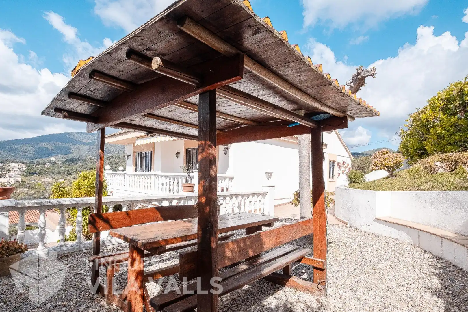 Terrassa de Casa o xalet en venda en Caldes de Montbui amb Calefacció, Jardí privat i Terrassa