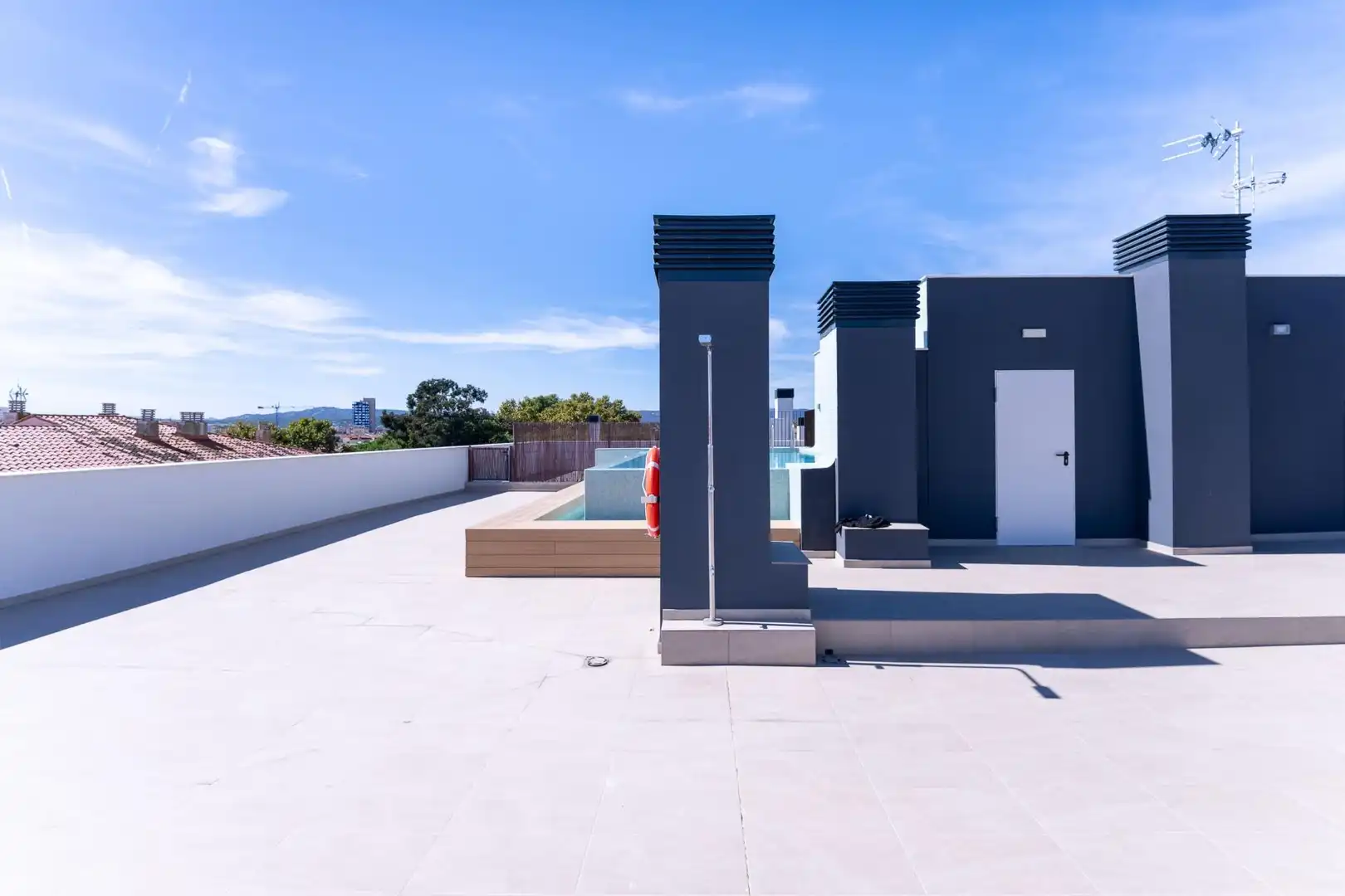 Terraza de Piso de alquiler en Palamós con Calefacción y Piscina comunitaria