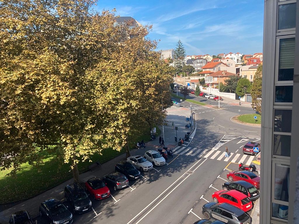 Parking of Flat to rent in A Coruña Capital   with Heating, Parquet flooring and Furnished
