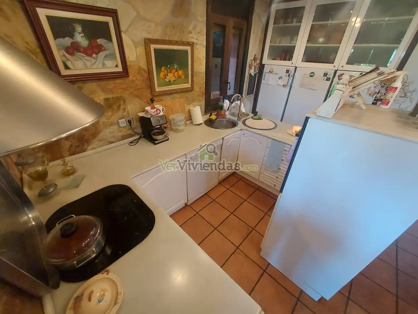 Cocina de Casa o chalet en venta en Vallirana con Calefacción, Jardín privado y Terraza