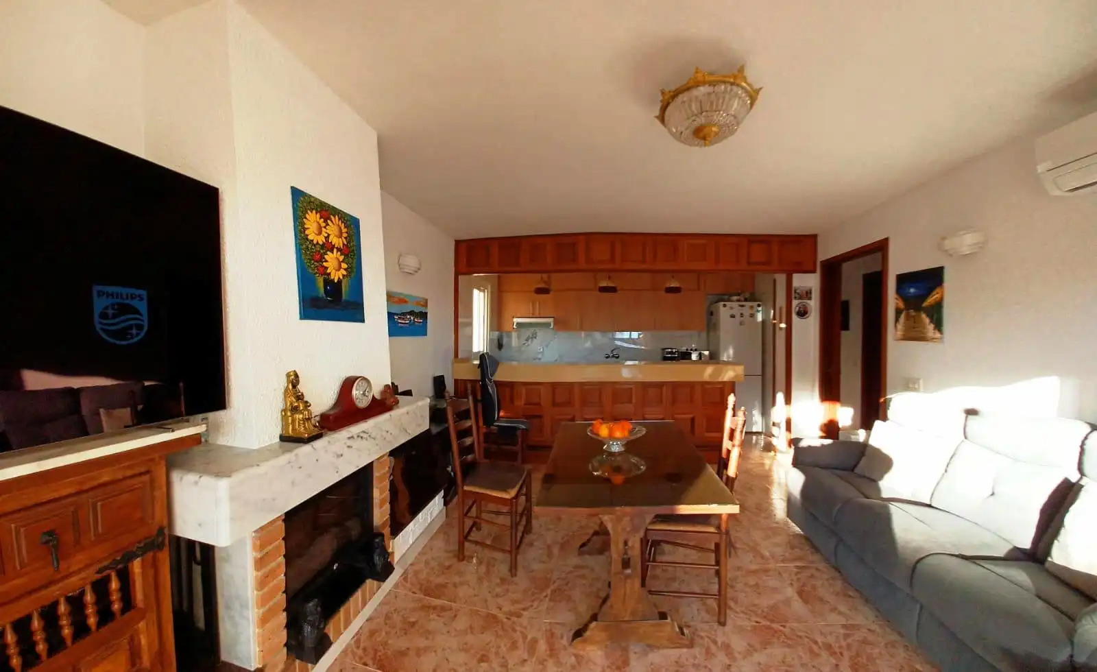 Living room of Flat for sale in Cambrils  with Air Conditioner, Terrace and Furnished