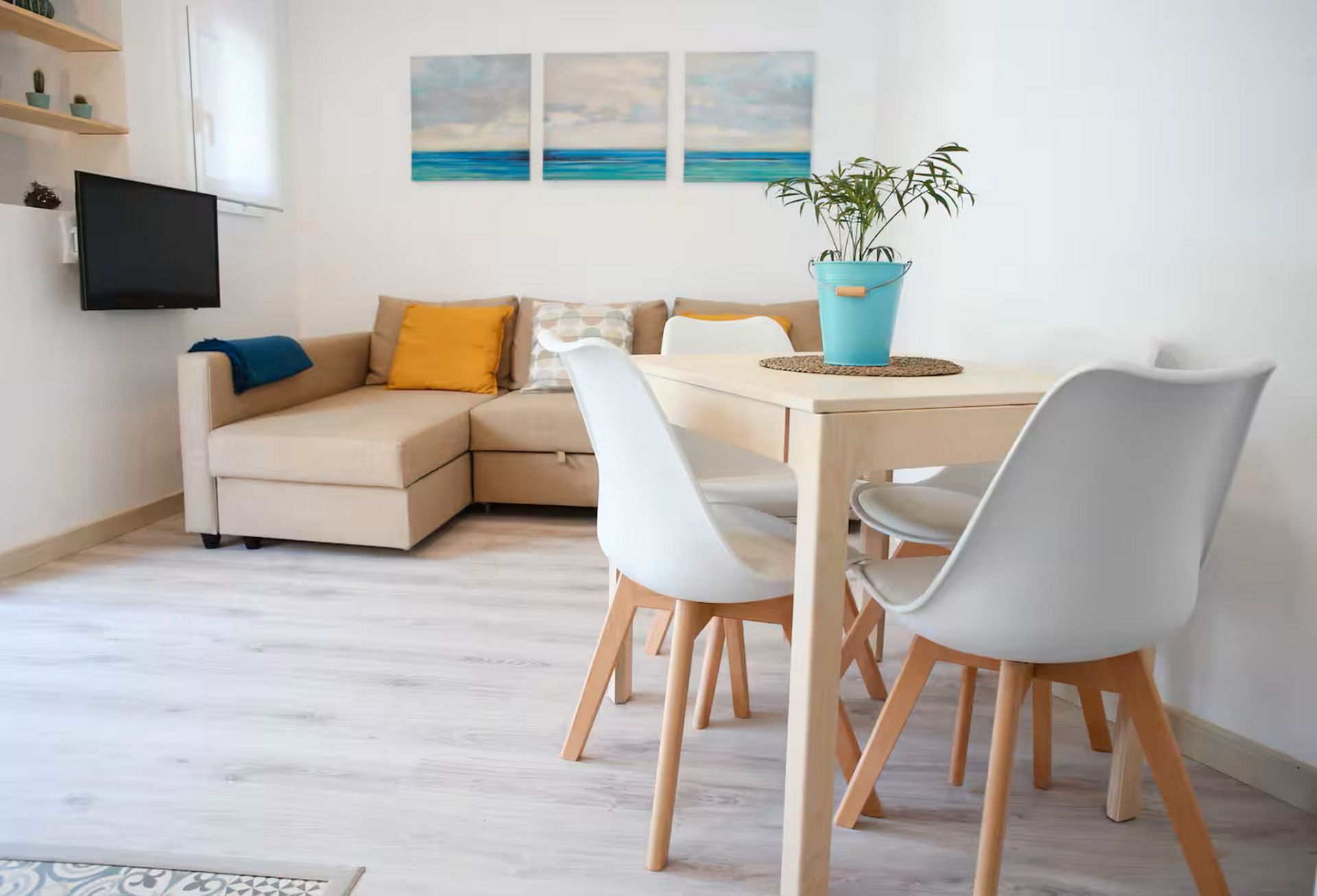 Living room of Flat to rent in Castelldefels  with Air Conditioner, Heating and Terrace