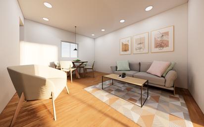 Living room of Flat for sale in Badalona  with Air Conditioner, Parquet flooring and Balcony