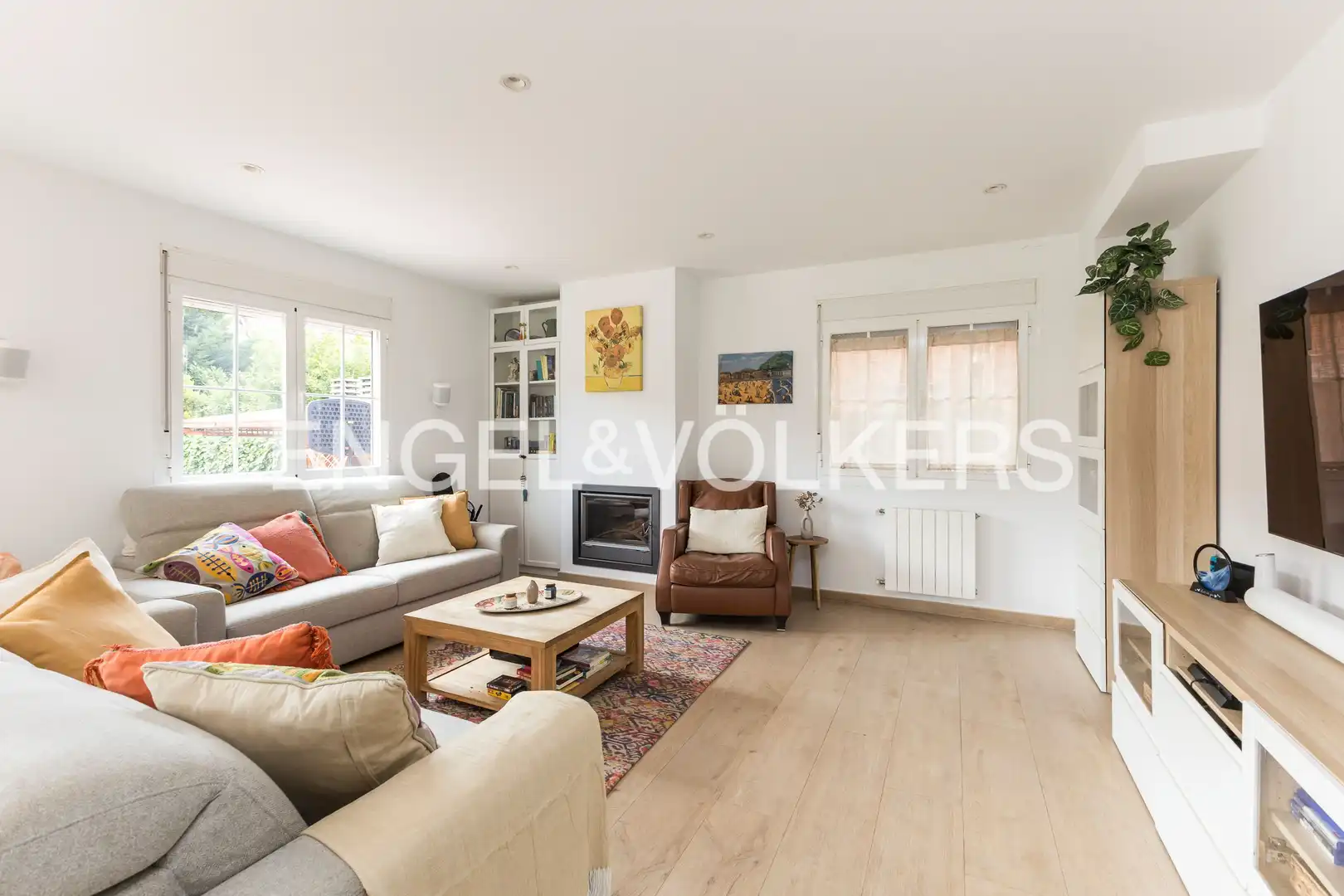Sala de estar de Casa o chalet en venta en Rivas-Vaciamadrid con Aire acondicionado, Calefacción y Jardín privado