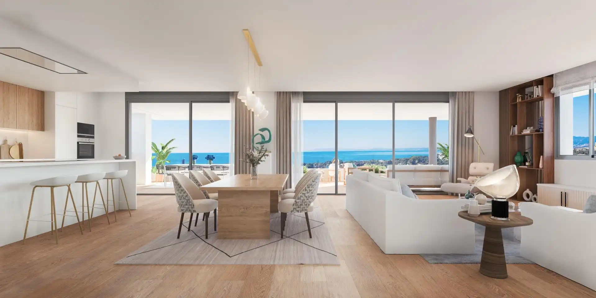 Menjador de Apartament en venda en Marbella amb Aire condicionat, Calefacció i Jardí privat