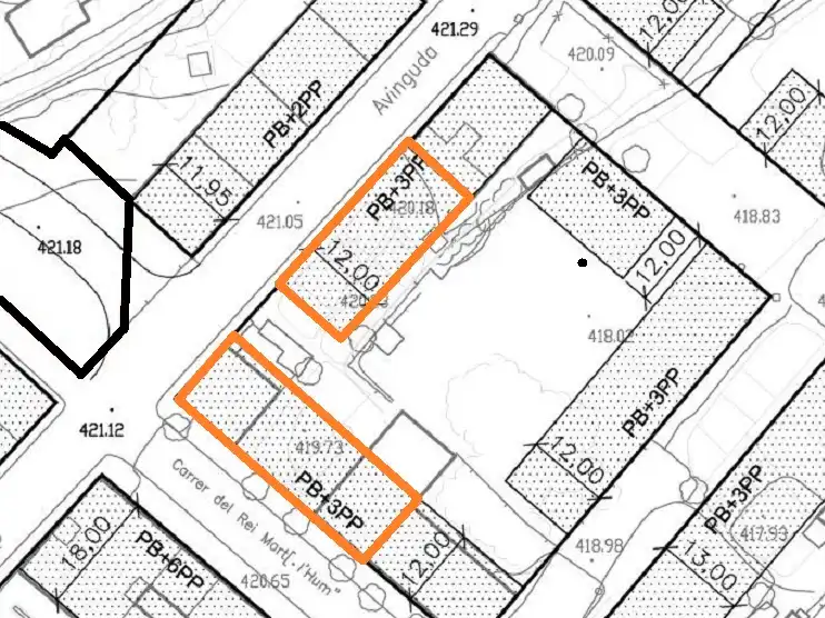 Terreno residencial en venta en Carrer Rei Martí l'Humà 14, imagen 3