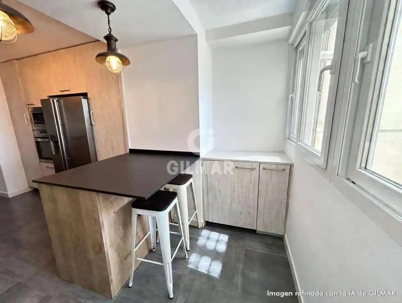 Kitchen of Flat for rent in Madrid  with Heating and Balcony