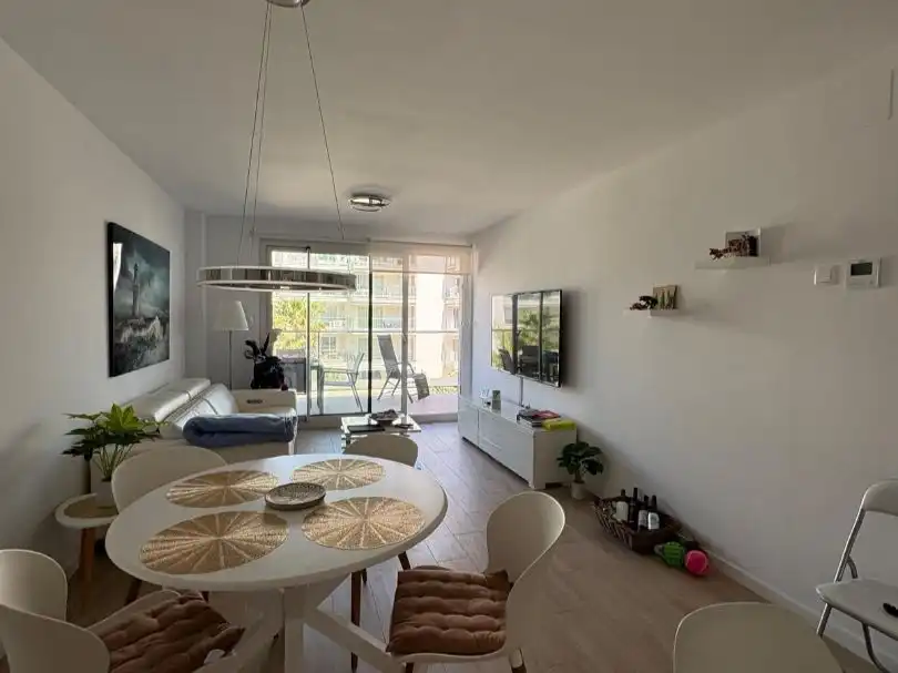 Living room of Flat for sale in Dénia  with Air Conditioner, Terrace and Balcony