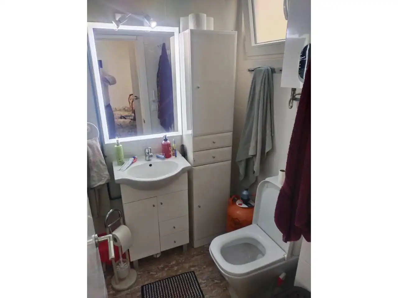 Badezimmer von Wohnung zum Verkauf in Manzanares mit Klimaanlage, Heizung und Parkett