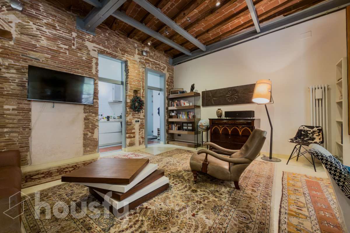 Living room of Flat for sale in  Barcelona Capital  with Air Conditioner