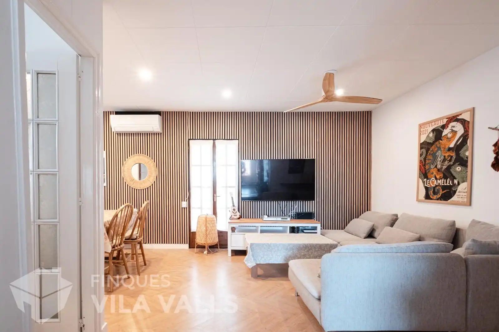 Living room of Flat for sale in Lliçà d'Amunt  with Air Conditioner, Heating and Private garden