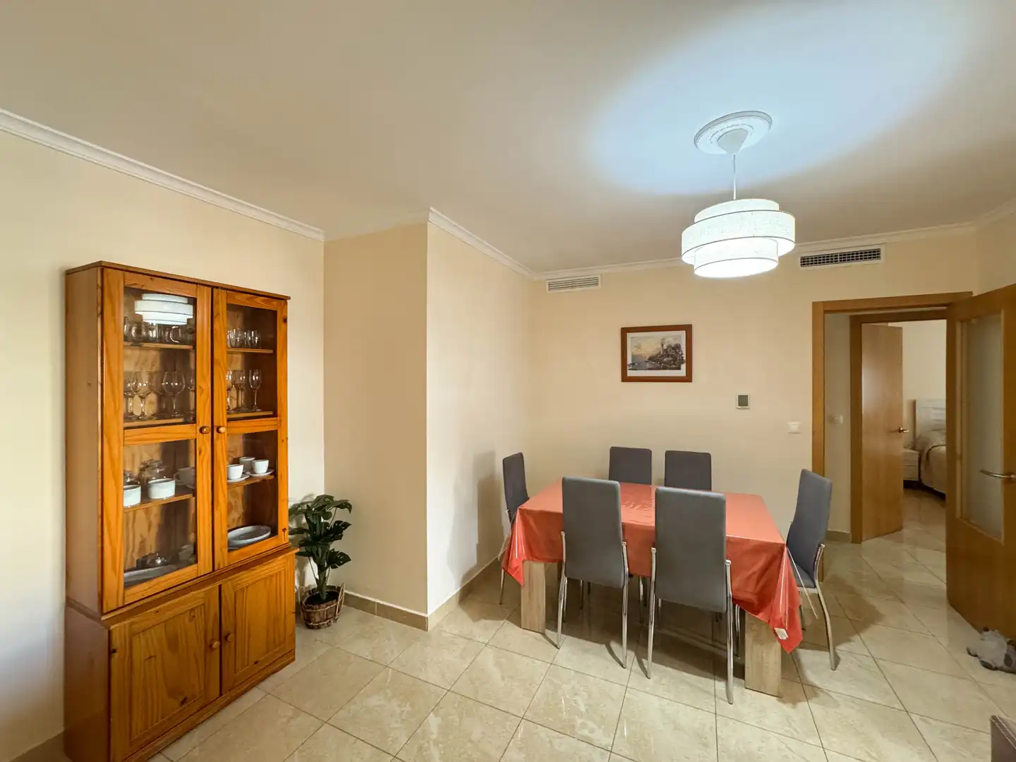 Dining room of Flat for rent in Dénia  with Air Conditioner, Terrace and Furnished