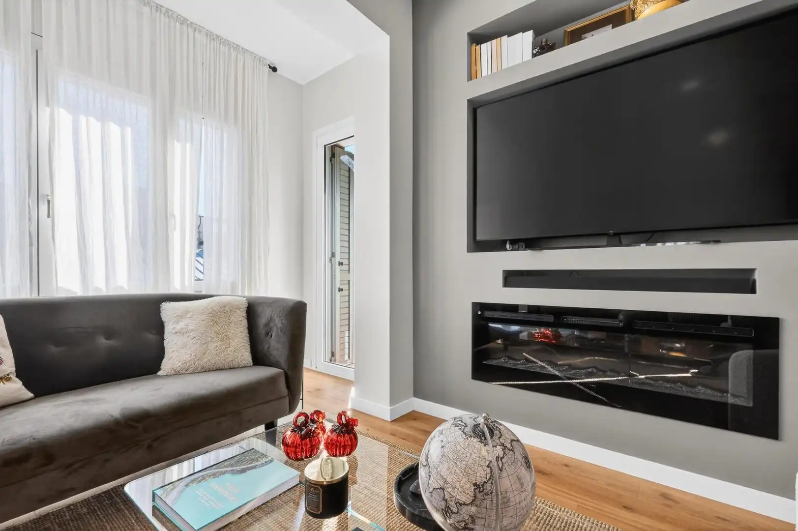 Sala de estar de Piso en venta en Girona con Calefacción y Balcón
