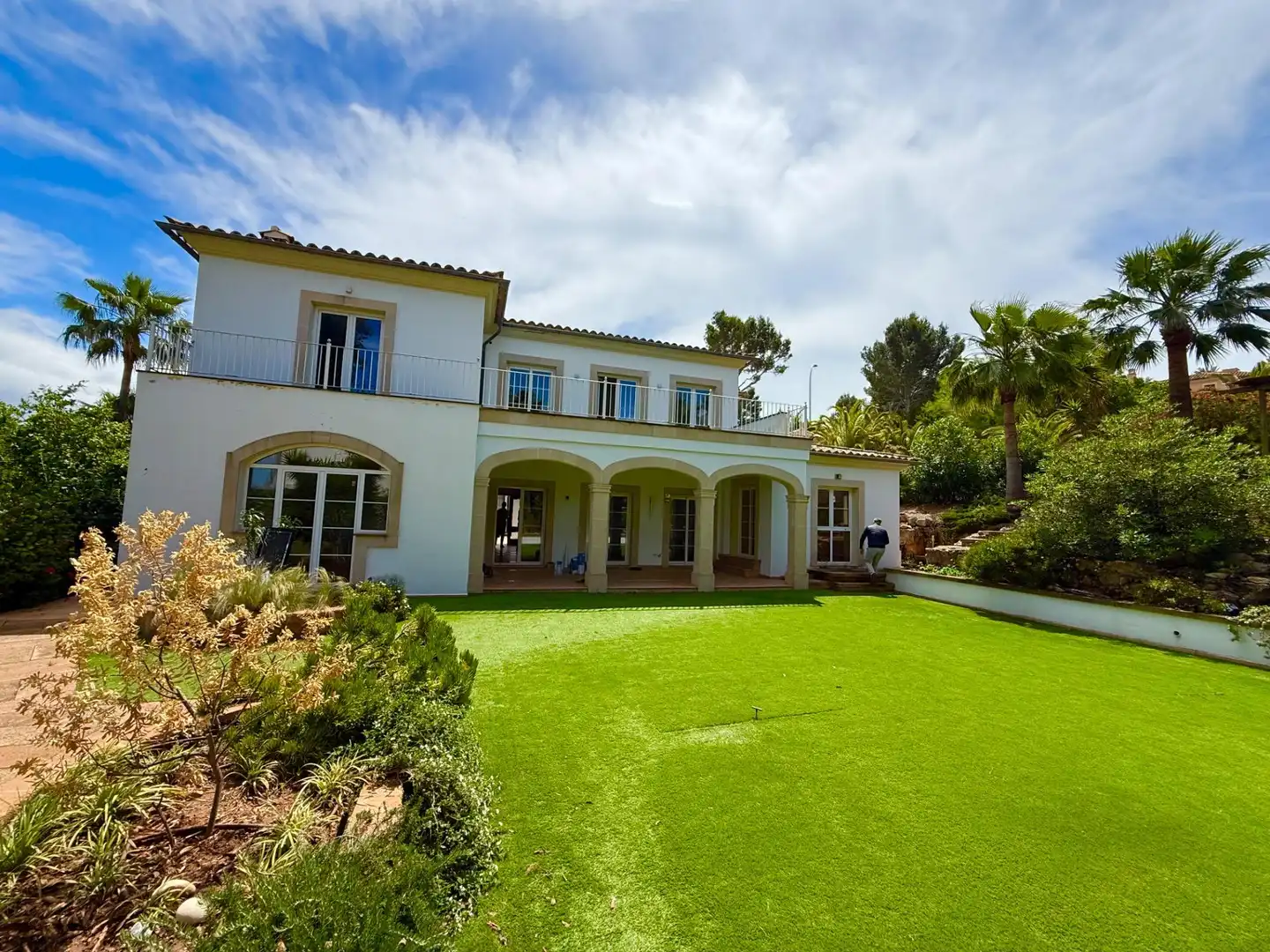 Exterior view of Houses for sale in Calvià  with Air Conditioner, Terrace and Swimming Pool