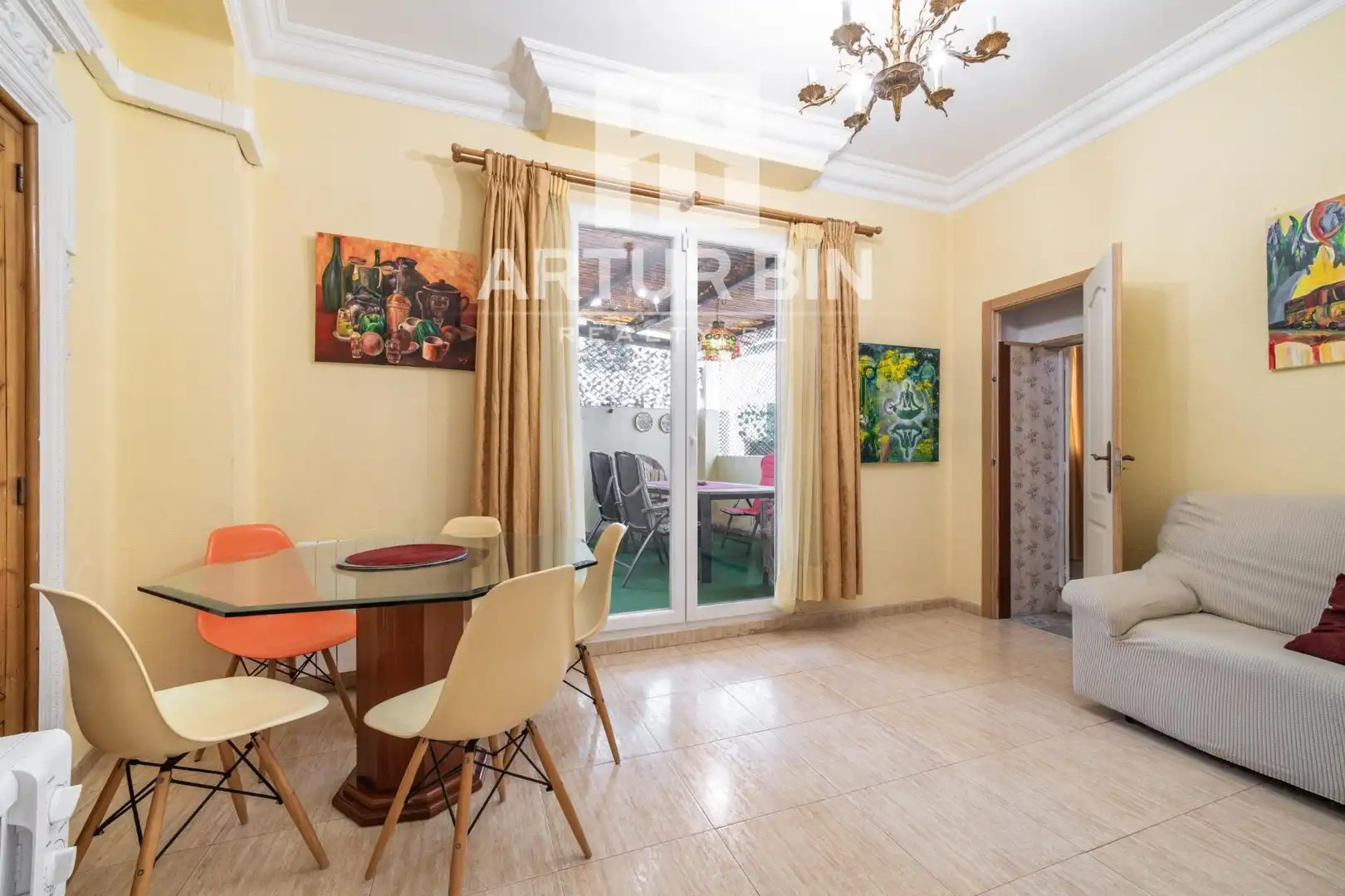 Comedor de Apartamento en venta en Valencia con Terraza